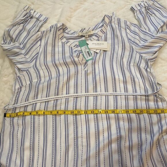 NWT Skies Are Blue Striped Maternity Top - Picture 11 of 15